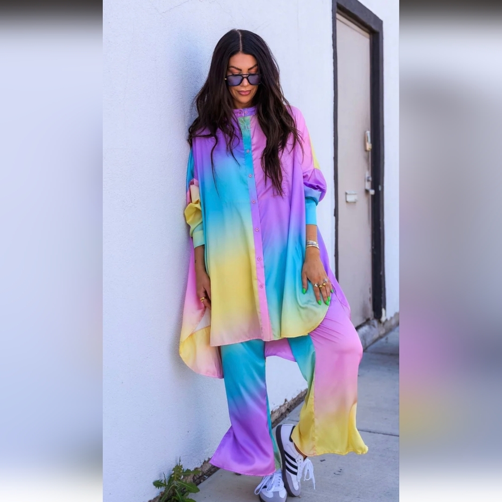 Dressed in LALA Multicolor Wide Leg Pants & Jumpsuit